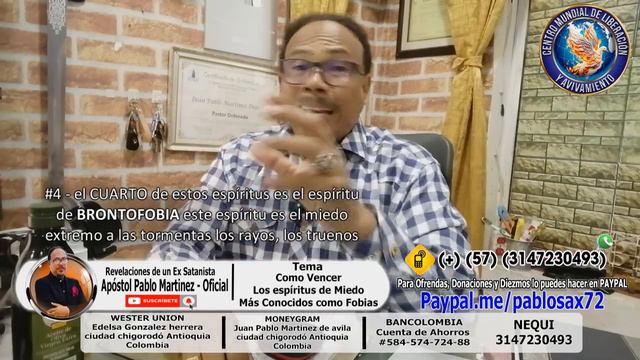 COMO VENCER LOS ESPIRITUS DE MIEDO MAS CONOCIDOS COMO FOBIAS - REVELACIONES DE UN EX SATANISTA смотреть онлайн