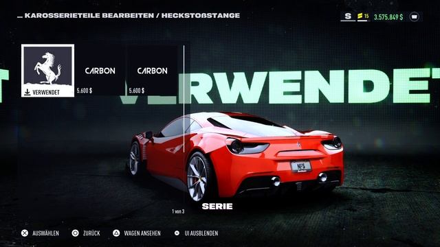 Need for Speed UNBOUND - High End Ferrari 488 GTB 2015 Customization / 1099 BHP / maximum Build смотреть онлайн