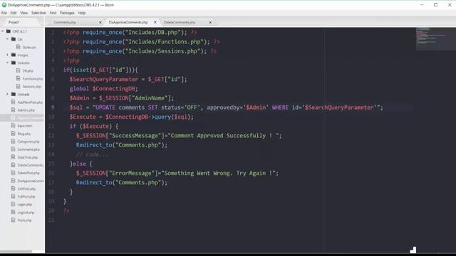 CMS Disapprove User Comment Using PHP смотреть онлайн