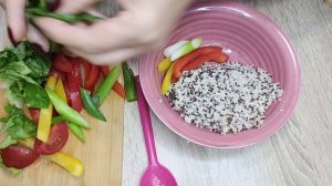 Киноа с мясом и овощами. Еда диабетиков.