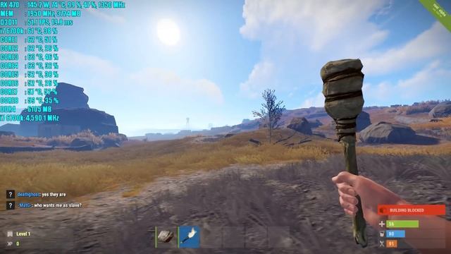 Rust Devblog 126 RX 470 4GB OC & i7 6700k | 1080p Maxed Out | FRAME-RATE TEST смотреть онлайн
