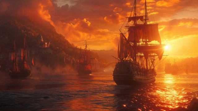 Pirates of the Seven Seas EPIC PIRATE BATTLE MUSIC смотреть онлайн
