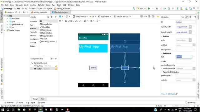 EditText, Buttons and Toast in Android App tutorial for beginners смотреть онлайн