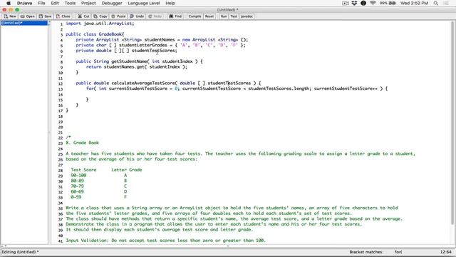 7.8. (Part 1) Grade Book - Java смотреть онлайн