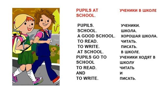 English Знайкин - уникальная программа обучения английскому языку. Lesson 1 - Pupils At School