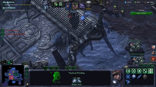 StarCraft 2 Co-Op Tychus Prestige: Lone Wolf (4 Wolfs) max lvl on Brutal смотреть онлайн