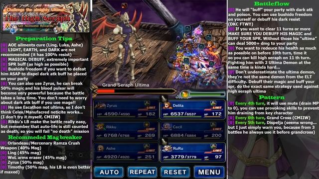 FF BE How to Defeat Grand Seraph Ultima and Ultima Demon - Surviving Guide (#185) смотреть онлайн