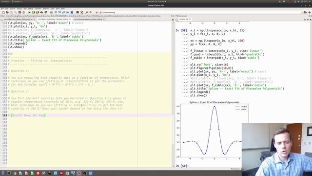 Interpolation in Excel and Python (ChEn 263 - Lecture 18, Full Lecture) смотреть онлайн