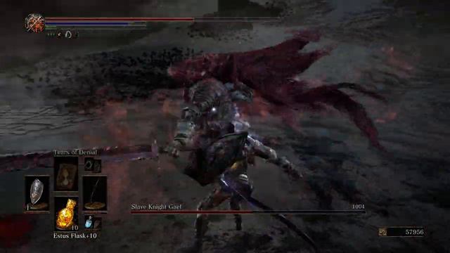 Dark Souls III - Killing Slave Knight Gael with Frayed Blade | NG+ | My all time favorite boss 😍 смотреть онлайн