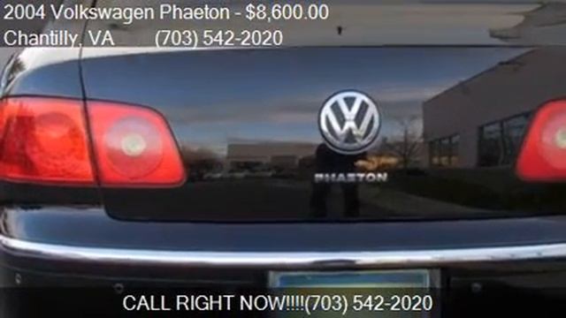 2004 Volkswagen Phaeton V8 4dr Sedan for sale in Chantilly, смотреть онлайн
