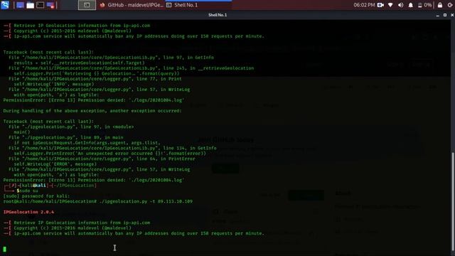 شرح اداة ipgeolocation لاظهار معلومات الايبي - ipgeolocation for information ip смотреть онлайн