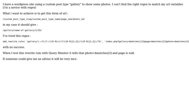 Wordpress: Rewrite rule : custom post type with 2 numeric variiables смотреть онлайн