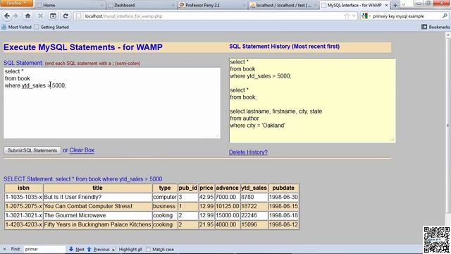 Website Design with PHP & MYSQL - 070 - Introduction To MySQL - Comparison Operators смотреть онлайн