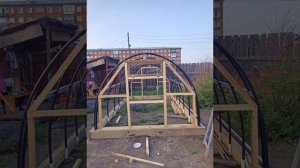 Теплица 2,5 х 4м с ПНД трубы на 32d своими руками.