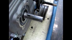 Часть 4. Замена двигателя мотоблока МБ-1. Установка шкива на вал