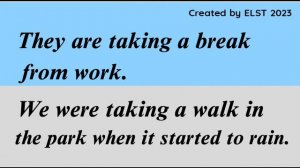 Present continuous VS Past continuous - English grammar