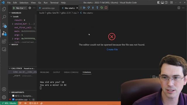 VS Code Debugging a Simple C++ Program смотреть онлайн