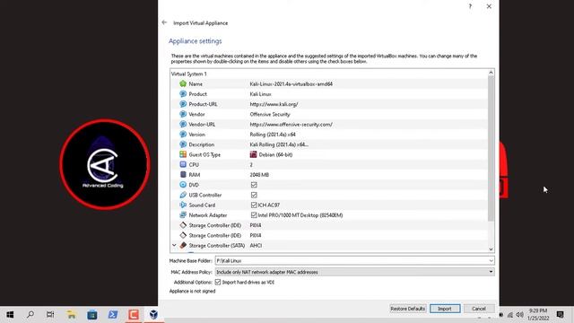 How To Install Kali Linux 2022 in VirtualBox | Install VirtualBox in Windows10 | Advanced Coding смотреть онлайн