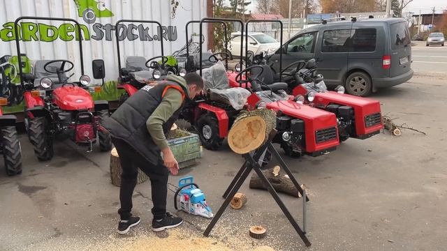 Почему ее покупают? Бензопила цепная бензиновая Hantel MS-4500 смотреть онлайн