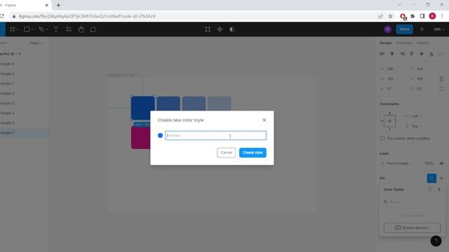 Creating Color Styles in Figma | UI Design | Design Basics смотреть онлайн