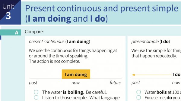 3. Present Continuous or Present Simple