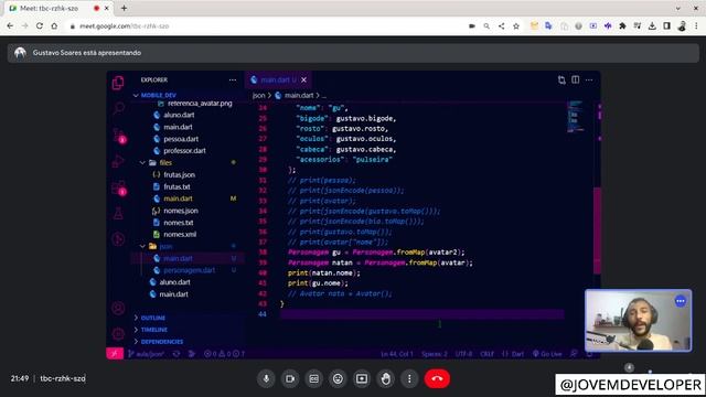 [mobile_dev] Aula 22 - Dart JSON Parte II factory, parse Json, parse Map, parse Classe смотреть онлайн
