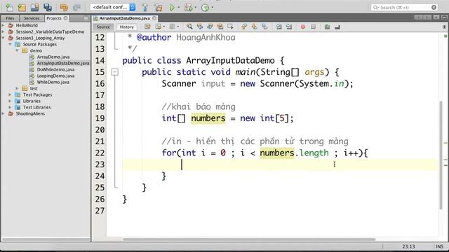 Java Beginner Array Part 4 (Provide dynamic data for Array) смотреть онлайн