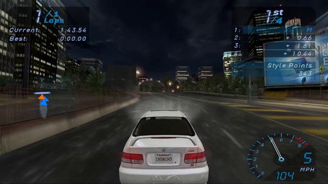 Need For Speed : Underground #1 - Underground Mode - PS2 Gameplay HD (PCSX2)