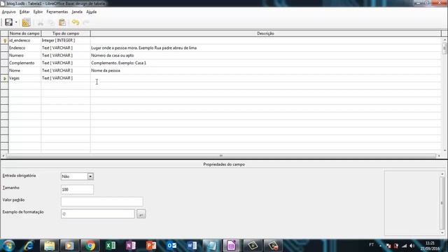 LibreOffice Base 02 -Como criar tabelas no LibreOffice BASE no editor смотреть онлайн