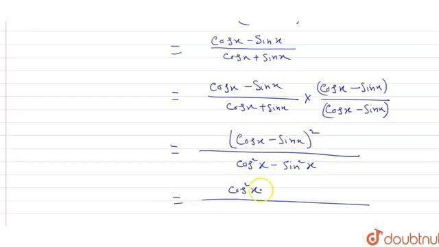 Find the derivatives of `sqrt((1-sin2x)/(1+sin 2x))` смотреть онлайн