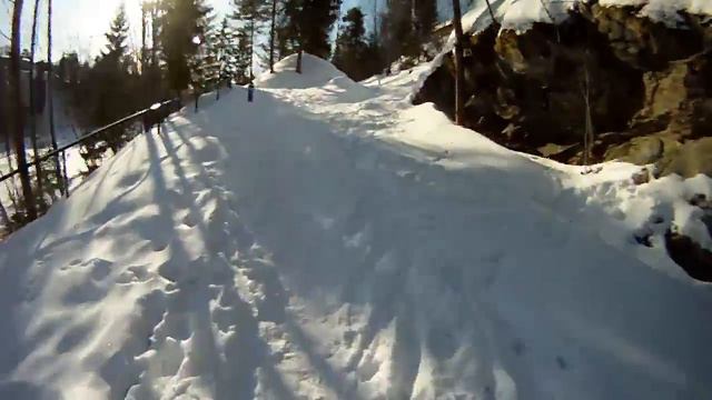 Winter cycling in Norway смотреть онлайн