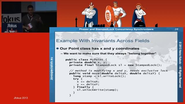 Phaser and StampedLock Concurrency Synchronizers смотреть онлайн