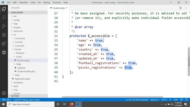 CakePHP 4 create model (6). смотреть онлайн