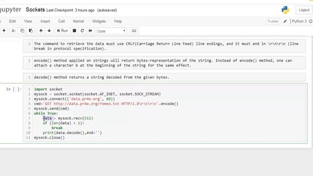 Retrieving web pages in Python смотреть онлайн