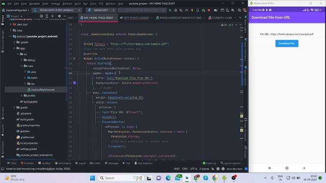 Download PDF File Into Local Storage in Flutter. смотреть онлайн