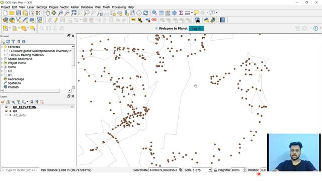 Topographic Mapping (Contouring) in QGIS with excel data смотреть онлайн