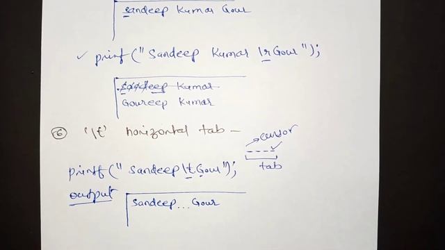 Escape sequence in C language | Backslash character constant | Execution character constant смотреть онлайн