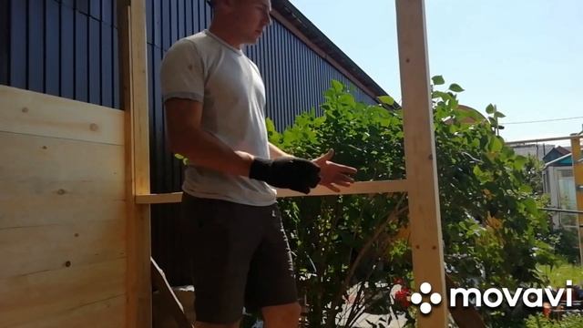 Беседка 3 на 3 метра с односкатной крышей смотреть онлайн