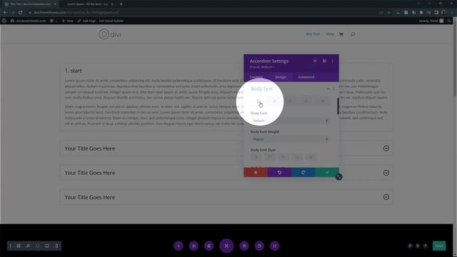 How To Change Accordion Body Text Font Divi смотреть онлайн