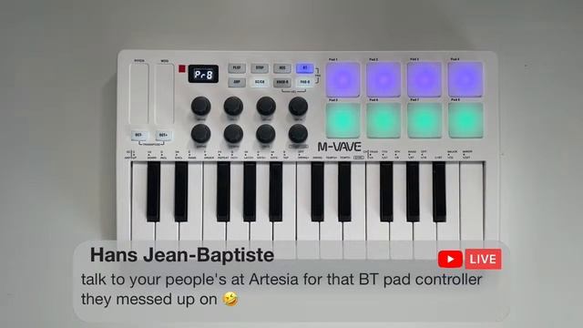 M-Wave 25 MIDI Controller Review || Q&A Live!! смотреть онлайн