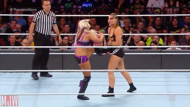 Ronda Rousey Brutalizing Alexa Bliss