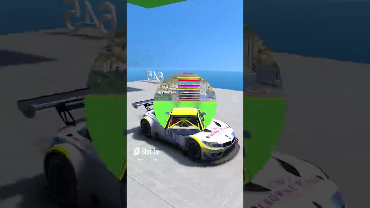 КАК ВЫСОКО В НЕБО УЛЕТИТ ЧИТ ТАЧКА С ОГРОМНОГО ТРАМПЛИНА? ПРЫЖКИ В ВЫСОТУ ГТА 5! #shorts смотреть онлайн