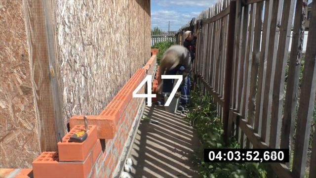 Рекорд начинающего каменщика