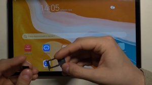 Как вставить карту памяти в Huawei MatePad 10.4 / Как вставить сим карту