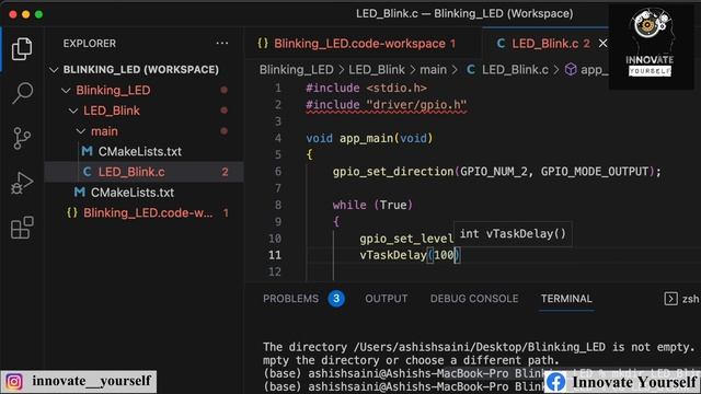 ESP32 LED Blinking Tutorial with ESP-IDF: Menuconfig and Code Implementation Explained смотреть онлайн