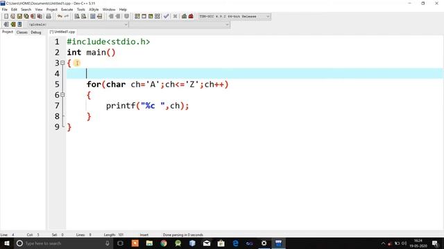 Print Uppercase Alphabet A B C D E F ..........X Y Z смотреть онлайн