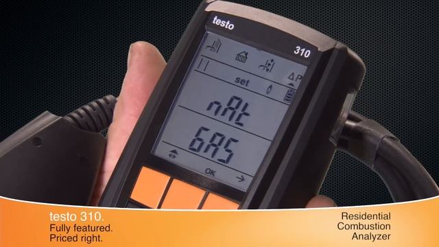 Testo 310 Residential Combustion Analyzer смотреть онлайн