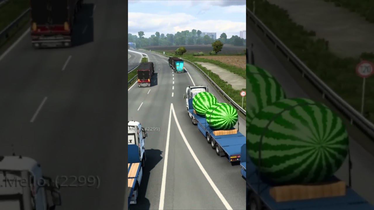 Вот это АРБУЗЫ и АНАНАС!!! | TruckersMP | Euro Truck Simulator 2 смотреть онлайн