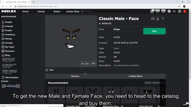 [FREE ITEMS] How to get the CLASSIC MALE and CLASSIC FEMALE FACES! [ROBLOX] смотреть онлайн