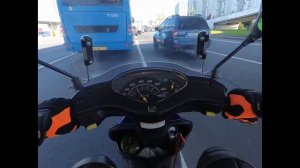 На скутере Honda dio af68 по Москве